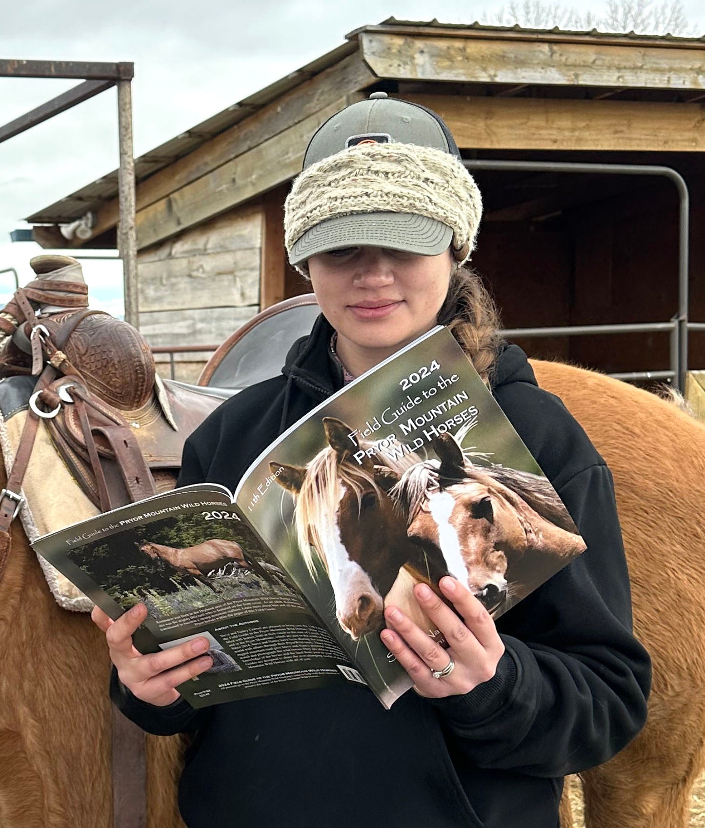 A friend stopped by for a short visit and got her first look at the Field Guide. This year's edition has been perfect bound which gives it a great look and a nice "feel."